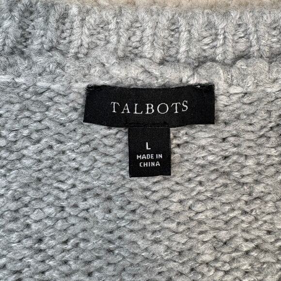 Talbots Snow Cardinals Wool Blend Crewneck Sweater Size L - Picture 3 of 5